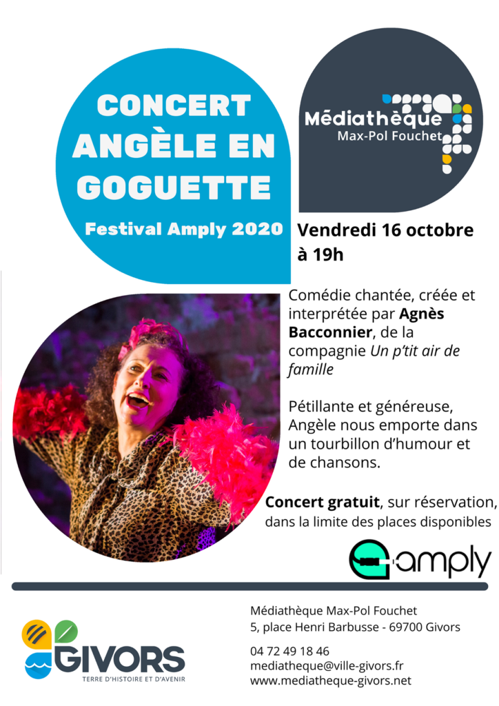 Concert Amply 2020 - Angele en goguette - Mediatheque