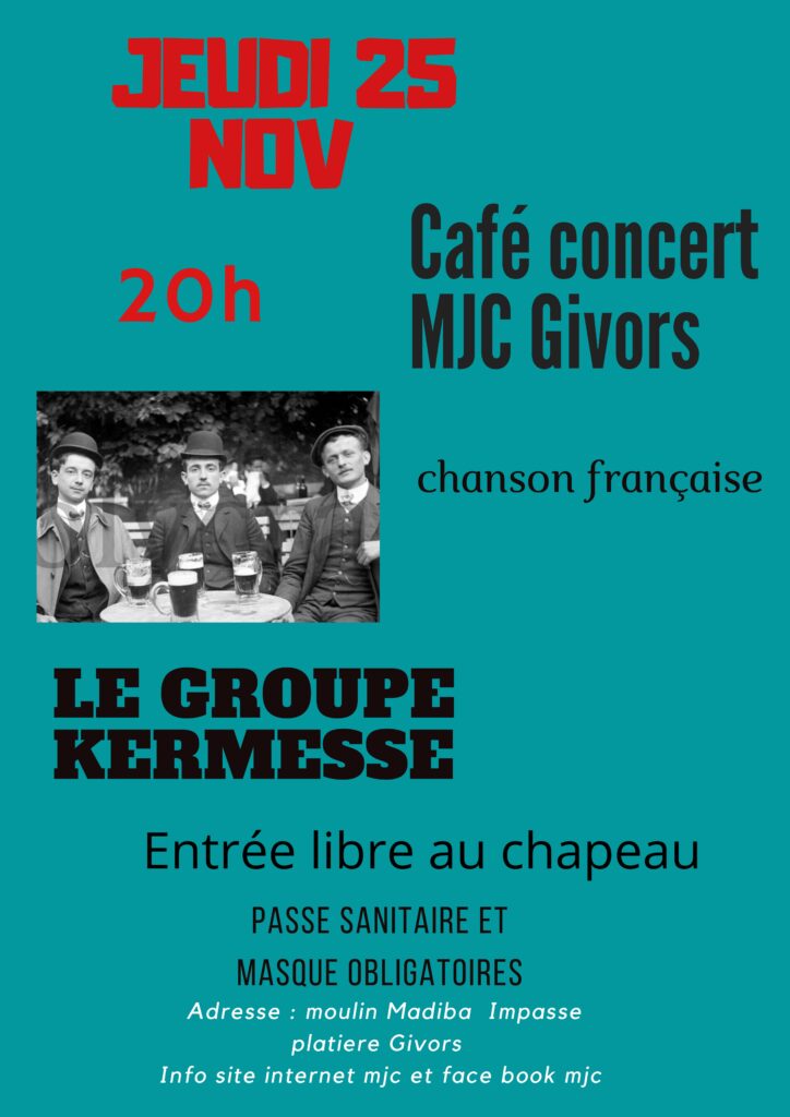 cafe concert 25 novembre 2021